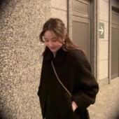 ounce现H25秋冬韩东大门纯色简约气质翻领羊毛单排扣毛呢大衣外套