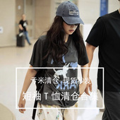 25夏款 上衣女 韩系纯棉宽松休闲圆领套头百搭短袖 短袖 T恤清仓合集