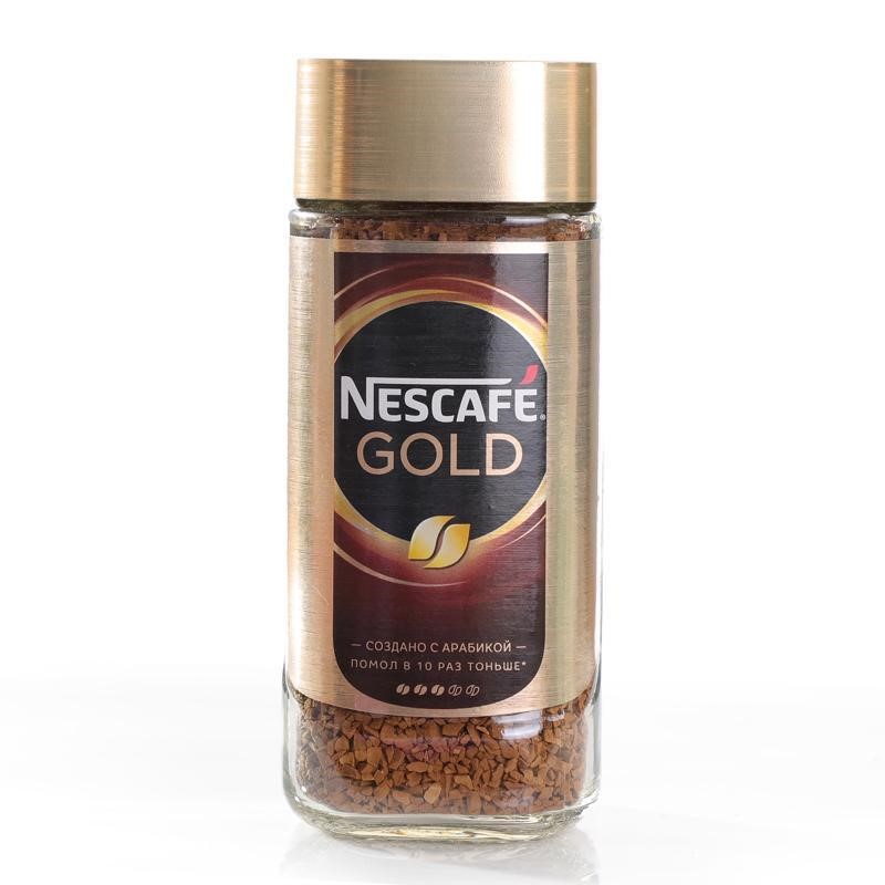 特价俄罗斯雀巢Nescafe Gold95g玻璃瓶速溶纯黑咖啡包邮