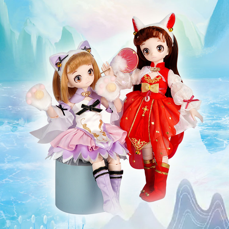 可儿娃娃女童换装玩具二次元MJD