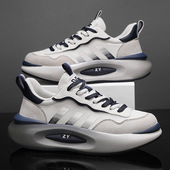 新款 秋冬网面透气运动风休闲男鞋 青年百搭时尚 男士 厚底低帮老爹鞋