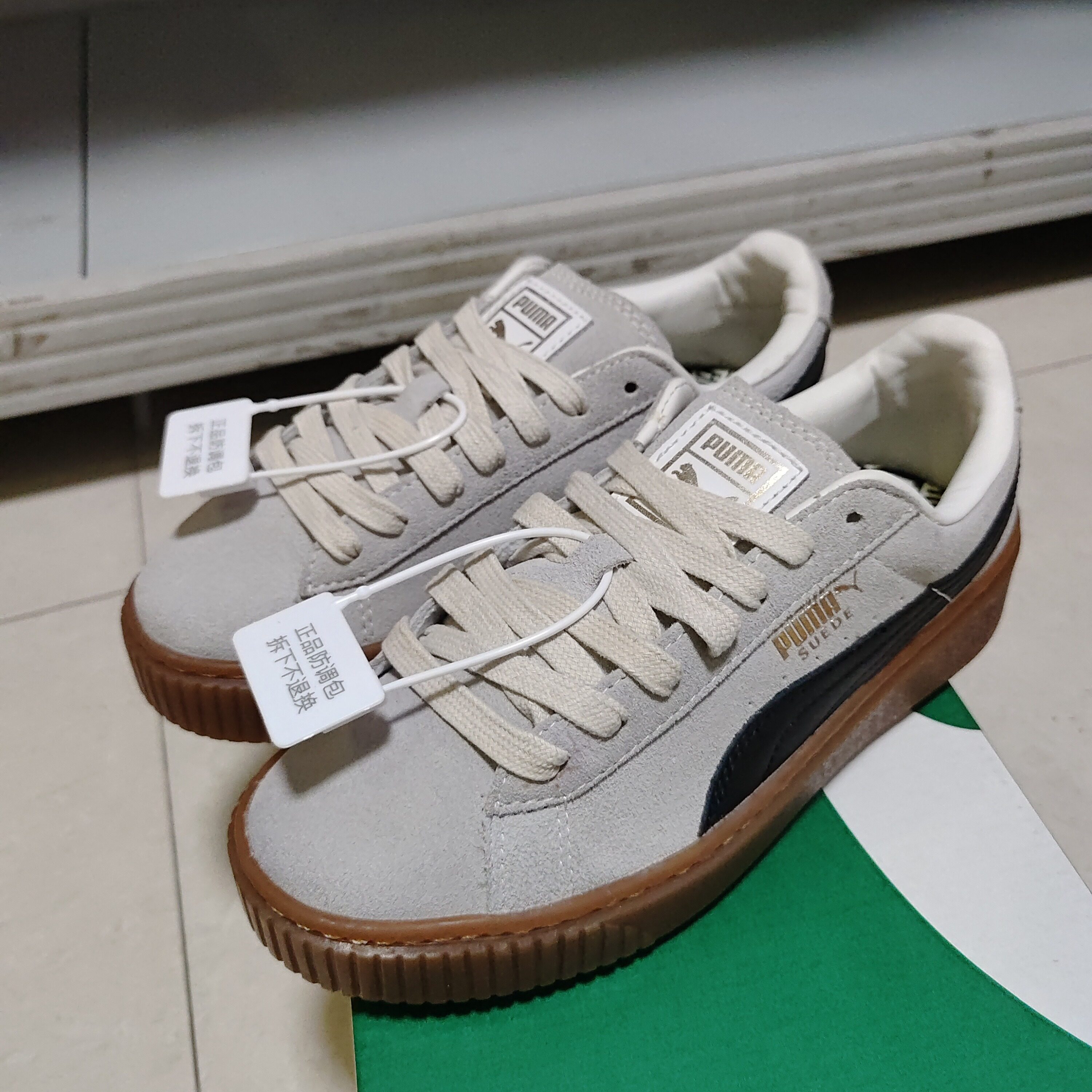 Puma/彪马 Suede Platfo 363559-01 广东BB主图实拍下单请看详情C