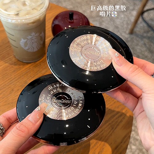 GlamColour21克大粉饼！绒雾定焦粉饼轻透控油锁妆粉质细腻高端