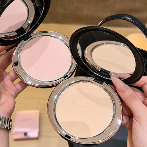GlamColour21克大粉饼！绒雾定焦粉饼轻透控油持妆超细腻自然轻薄