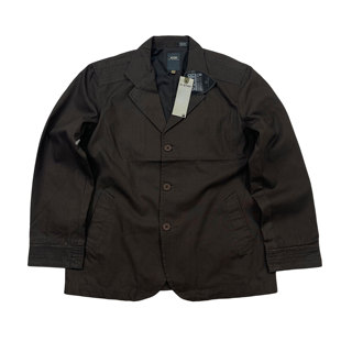 板正硬货 复古vintage美式西装领直筒宽松春秋休闲夹克外套男女