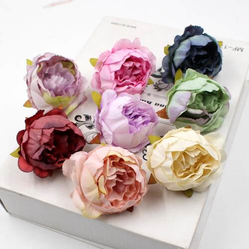 欧式玫瑰假花绢花diy手工材料
