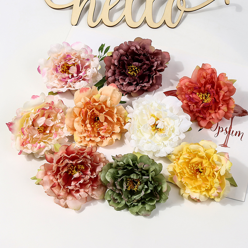 diy仿真花手作材料 唐风牡丹花朵假花绢花 古风汉服头饰发夹配饰