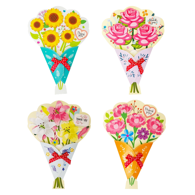 干花贺卡手工diy材料包儿童学生永生花送老师新款教师节礼物