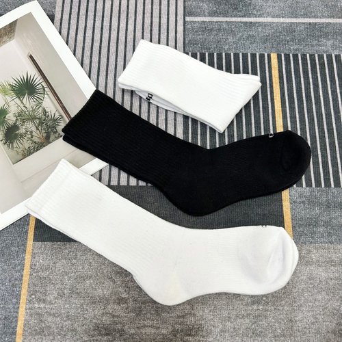 秋冬吸汗透气长筒毛巾底运动袜