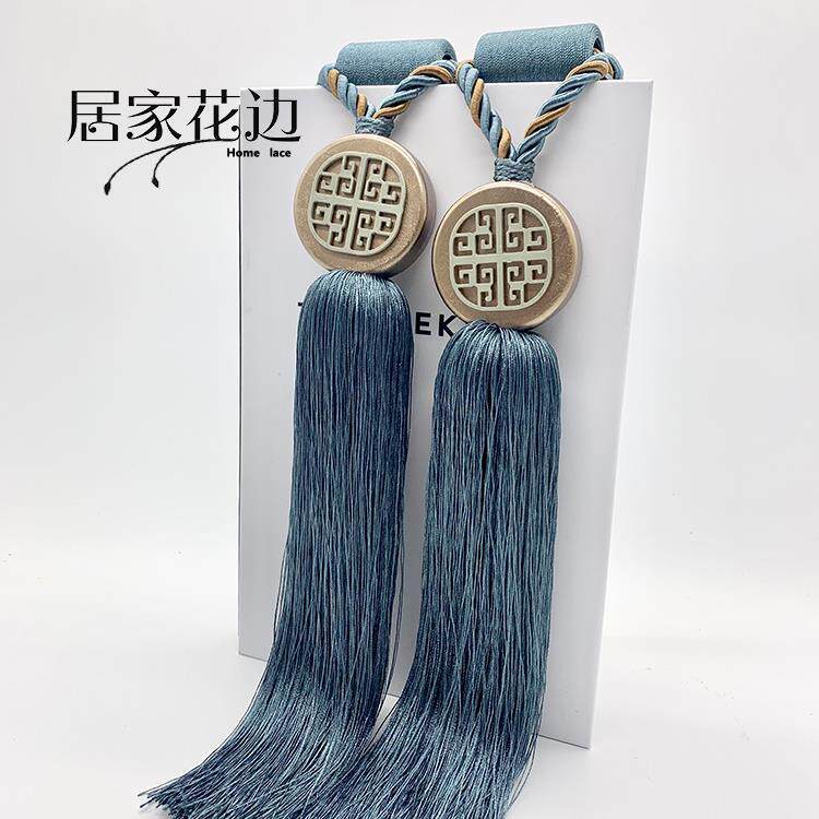 中式窗帘绑带挂球绑球古典装饰流苏扣带收纳挂绳束带高档绑绳系带