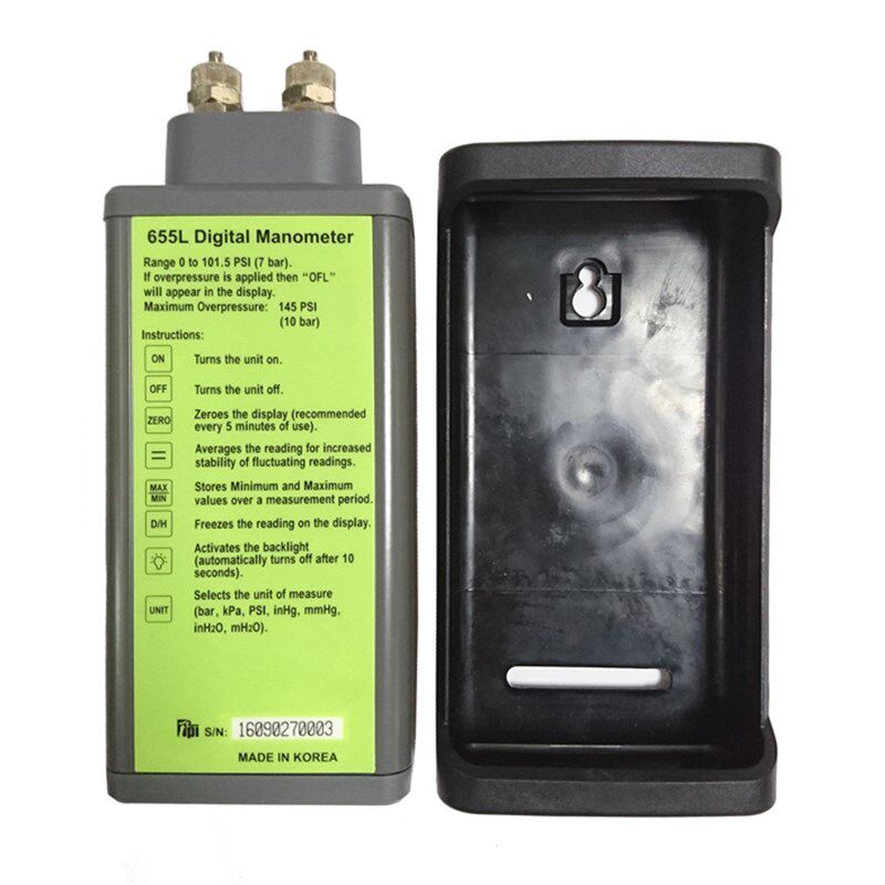 进口TPI655L便携数字液压气压压力计差压计压差表测气管水管压力