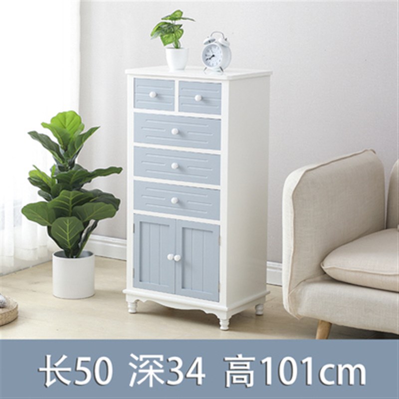 实木五斗柜北欧卧室收纳储物柜子简约现代抽屉式带门客厅斗柜轻奢