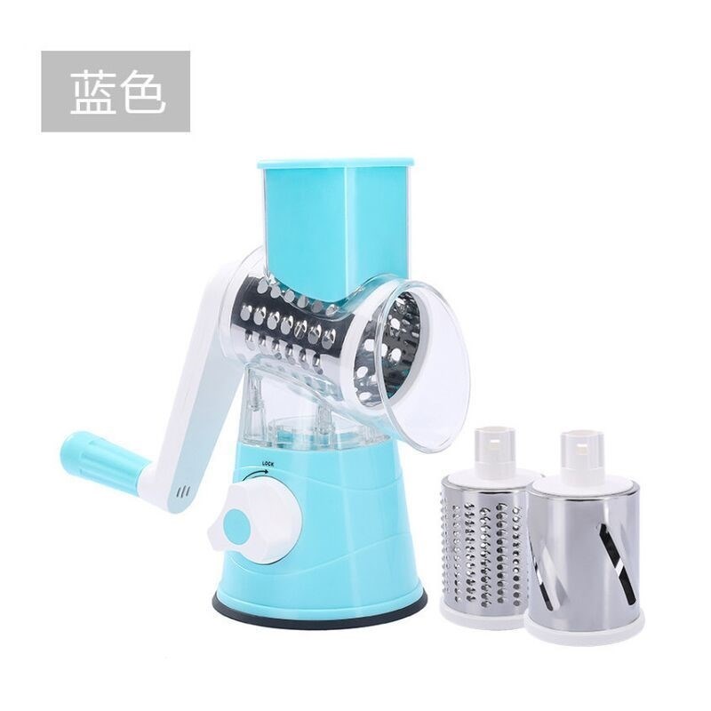 滚筒跨境厨房多功能切菜器手摇家用切丝器刨丝器土豆切片机奶酪机