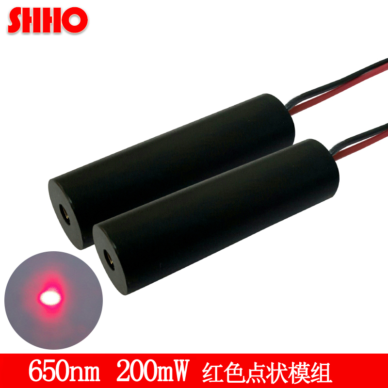 红色发射管大功率点状镭射指示器激光灯模组658NM200MW推荐