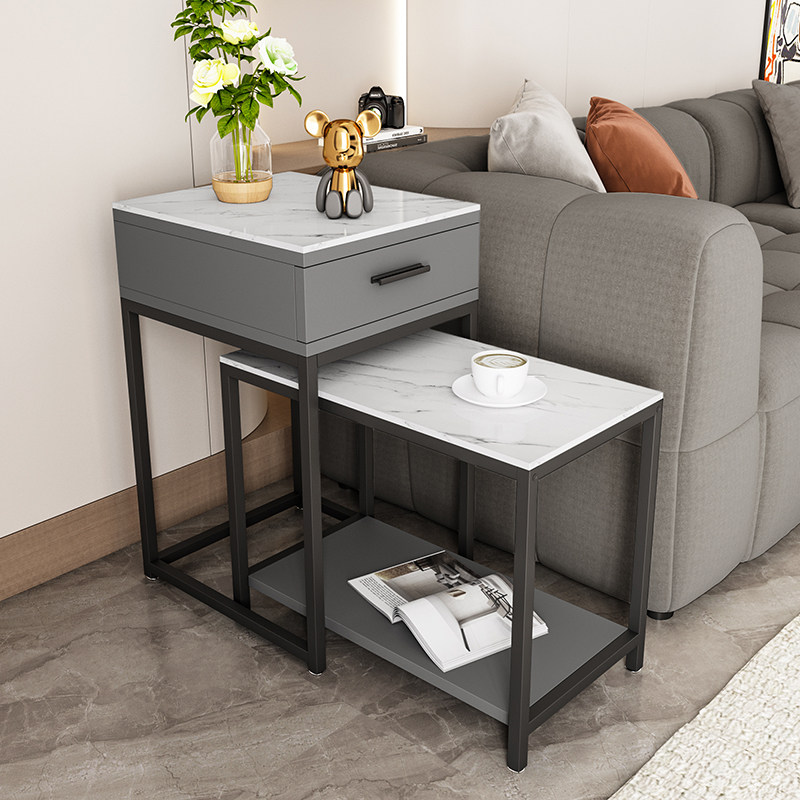 轻奢岩板边几沙发边柜客厅侧边移动小茶几茶水柜网红高级感角几桌,个性定制/设计服务/DIY,明信片定制,淘宝优惠券,粉丝福利购,淘宝优惠卷