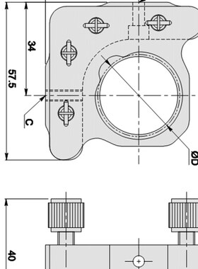 2D型透镜架LMHD系列镜架半圈LMHD