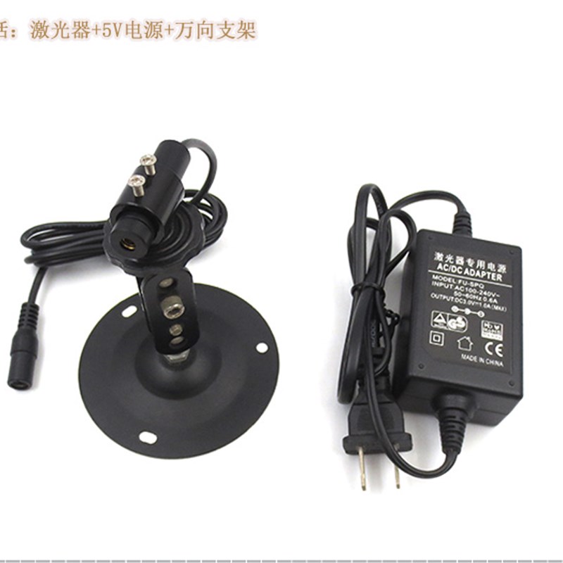 外调式绿光510nm8mw点状一字十字线激光器设备定点红外线定位模组