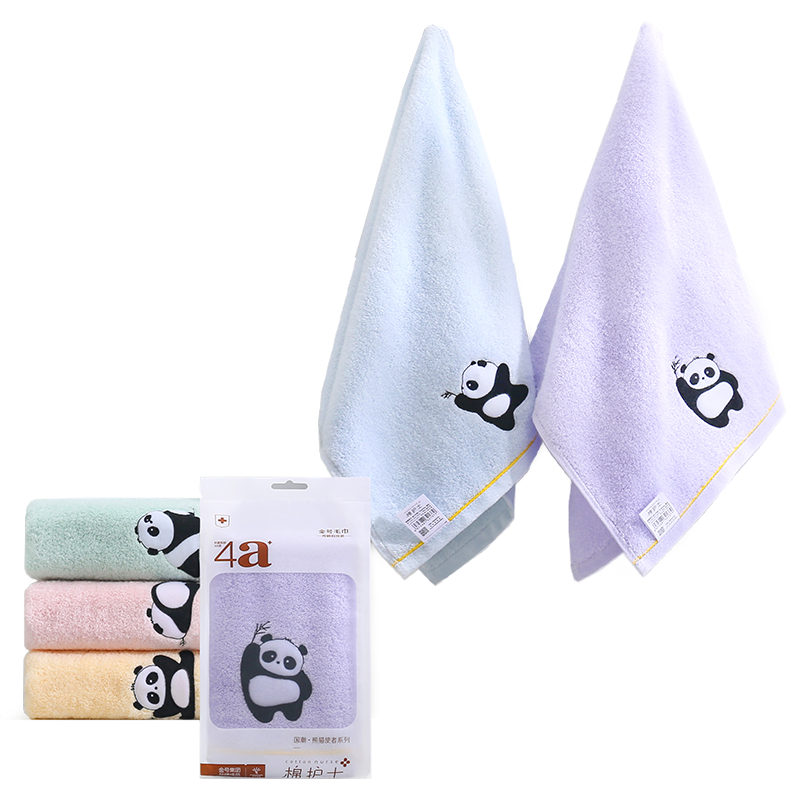 棉护士瑜伽熊猫卡通面巾