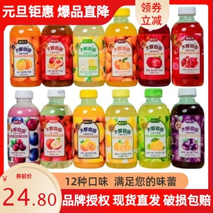 鲜点子大餐苹果石榴双柚汁500/瓶低脂饮料益生元网红饮品特价整箱