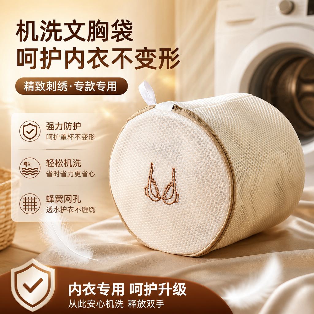 洗衣机防变形细网文胸护洗袋