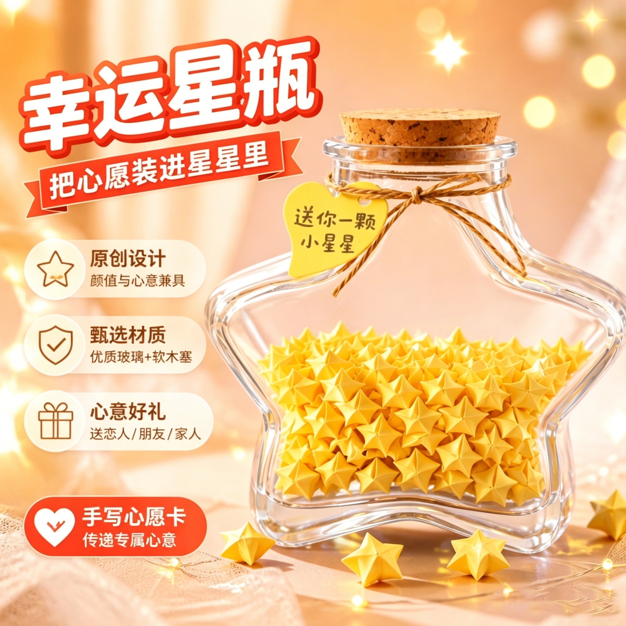 渐变色星星专用手工折纸条