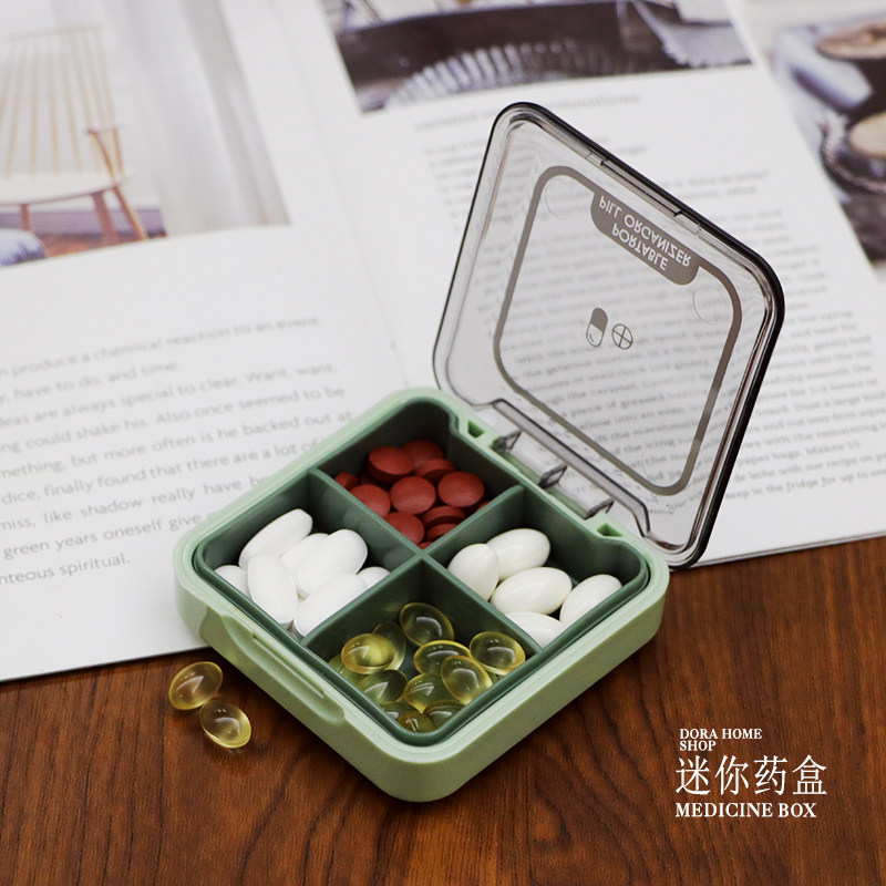 内格可拆每日多格分装可爱小药盒图片