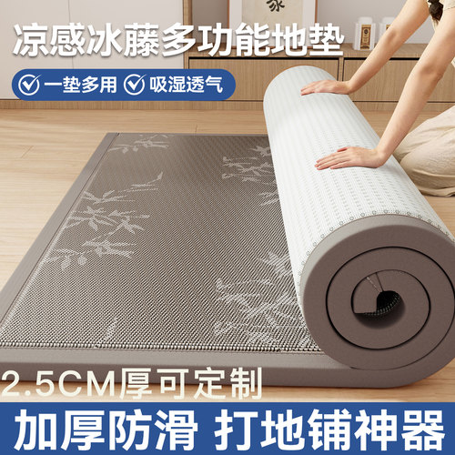夏季冰藤凉席地垫客厅卧室防滑