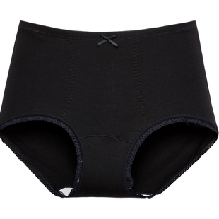 三福内裤女高腰不夹臀纯棉底档新款优雅莫代尔收腹半平角裤455135