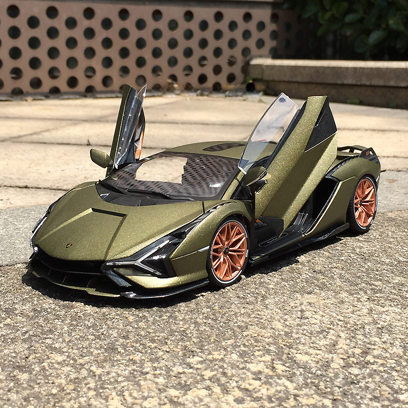 比美高1:18兰博基尼sian fkp37超跑仿真合金全开汽车模型收藏摆件