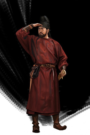 武备寺唐代圆领袍 唐装 唐代大红袍 暗花圆领袍 圆领袍 杰哥同款