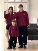 QZ702春季 polo领亲子卫衣