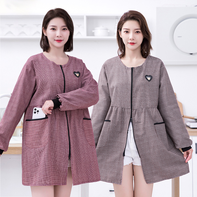 罩衣家用棉布纯手工防污