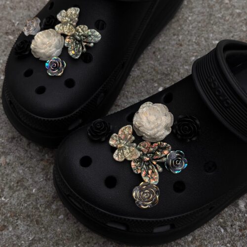 “盗梦之蝶”洞洞鞋配饰高级感装饰立体鞋花适配crocs卡骆驰配件