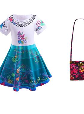 魔法满屋cos服 Encanto 米拉贝尔动漫表演服连衣裙女童裙子公主裙