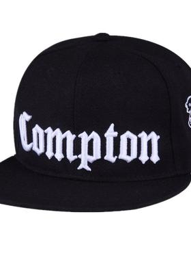 欧美Compton Snapback青年街舞平檐帽沿男潮街舞嘻哈帽女棒球帽子