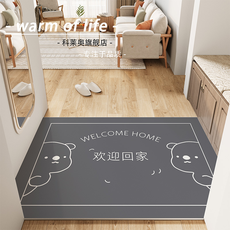 入户门地垫pvc耐脏免洗可擦洗进门垫2025裁剪家用脚垫入门口地毯