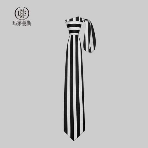 简约领带MLMS/玛莱曼斯学院风
