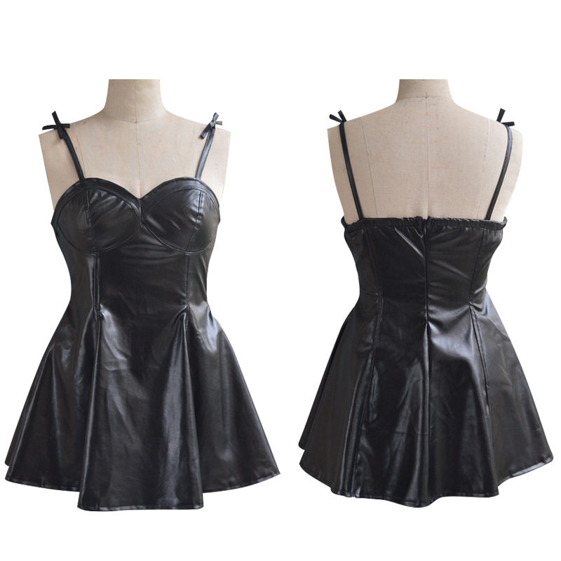 未来日记我妻由乃cos连衣裙动漫角色扮演黑色皮裙日常cosplay服装