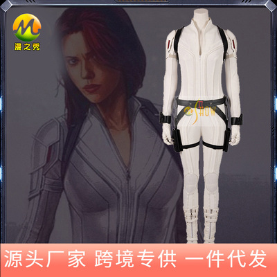 漫公爵 黑寡妇白色战服COS服娜塔莎罗曼诺夫白寡妇cosplay