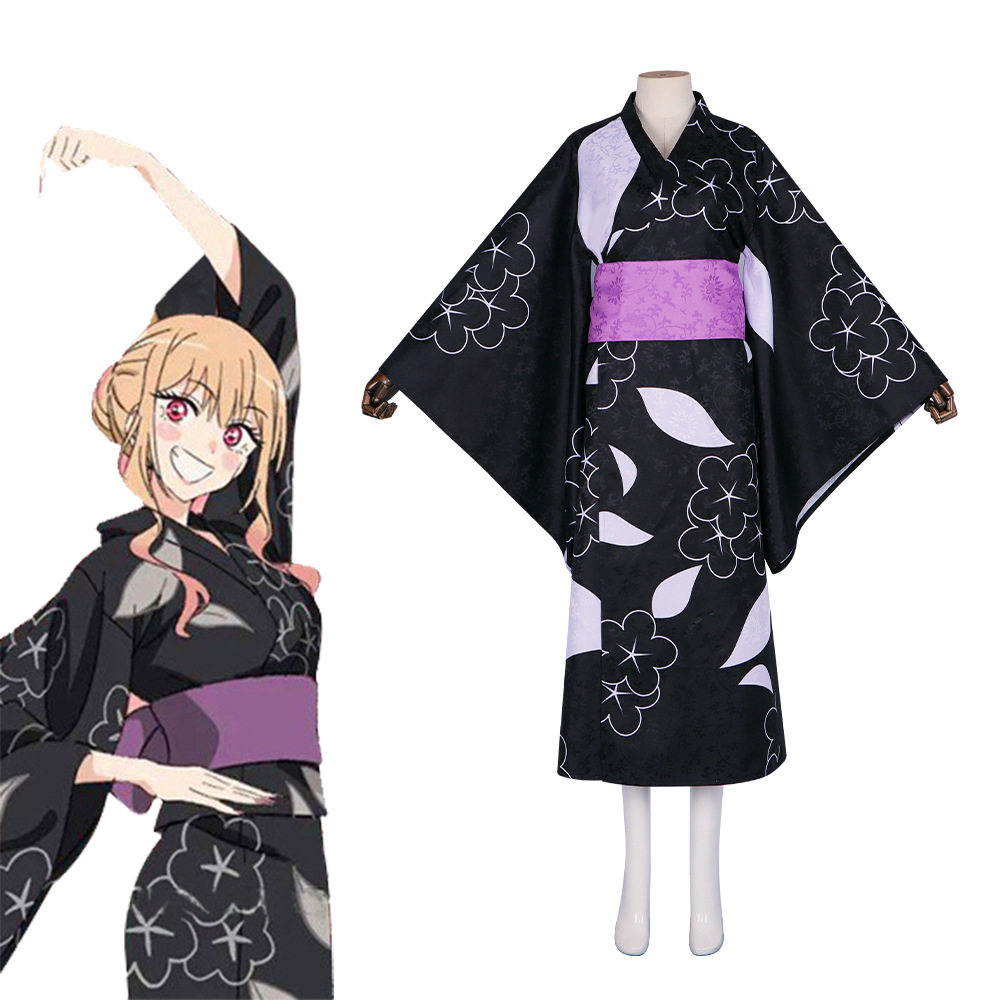 更衣人偶坠入爱河cos服喜多川海梦暗纹提花和服浴衣cosplay扮演服