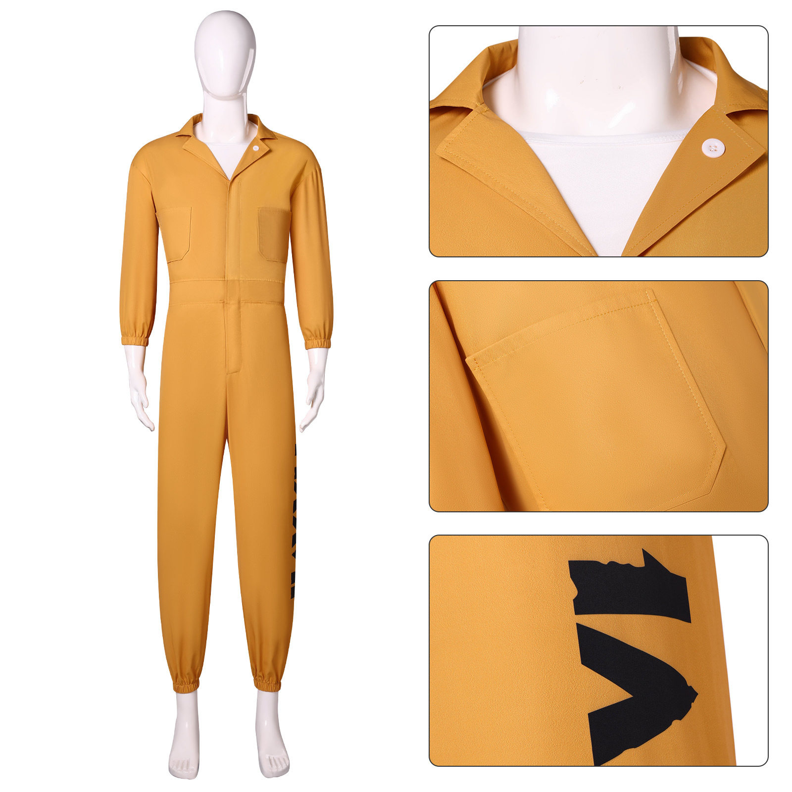 万圣节三角洲行动小黄人囚服cos服威龙典狱长全套T恤cosplay跨境