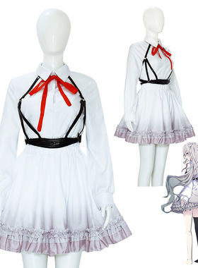 世界计划彩色舞台cos虚拟歌手cos无人世界MIKU/RIN初音来白葱