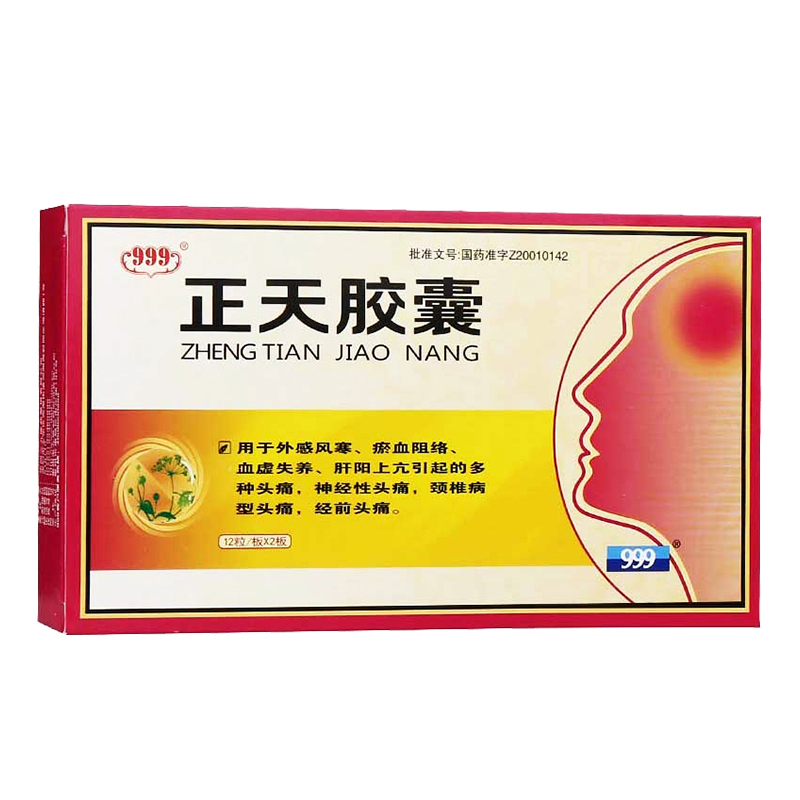 999 正天胶囊 0.45g*24粒/盒