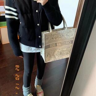 轻薄白色休闲羽绒棉服女2025秋冬新款短款毛线袖立领保暖拼接外套