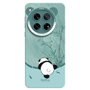 适用熊猫一加12手机壳ace3保护套13液态硅胶ace2pro外壳5高级感11后壳全包oneplus防摔oppo后盖新款T系列1+