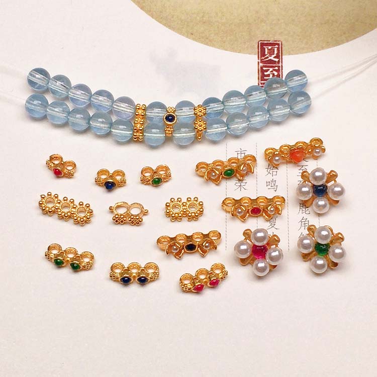 周胖胖银镀金配件排扣