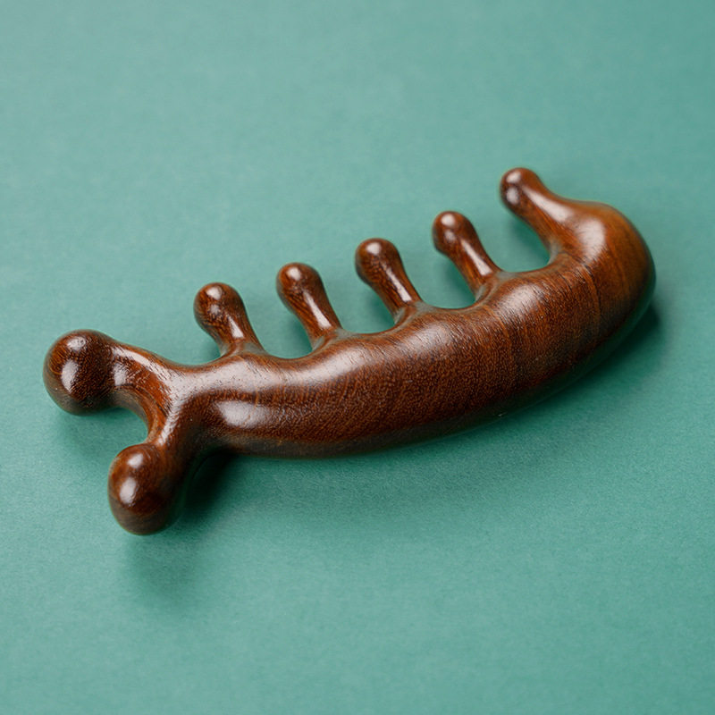 经络梳子檀木头部按摩梳小海豚头疗梳眼部颈部按摩器养生直销,个人护理/保健/按摩器材,头部按摩器,淘宝优惠券,粉丝福利购,淘宝优惠卷