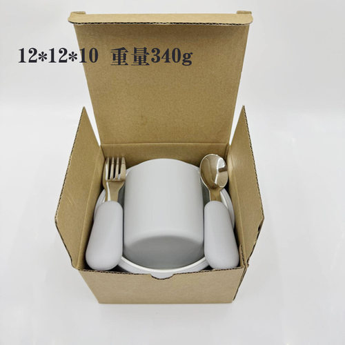 316L不锈钢硅胶碗勺叉早