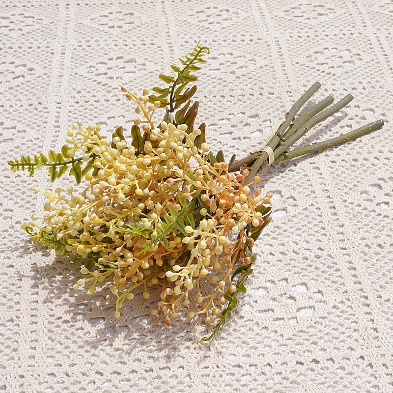 手札珍珠果束仿真花假花