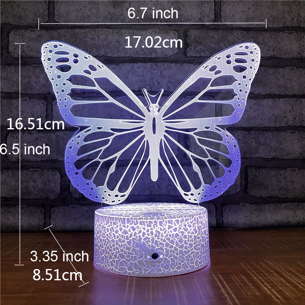 3D小夜灯七彩展示灯触摸